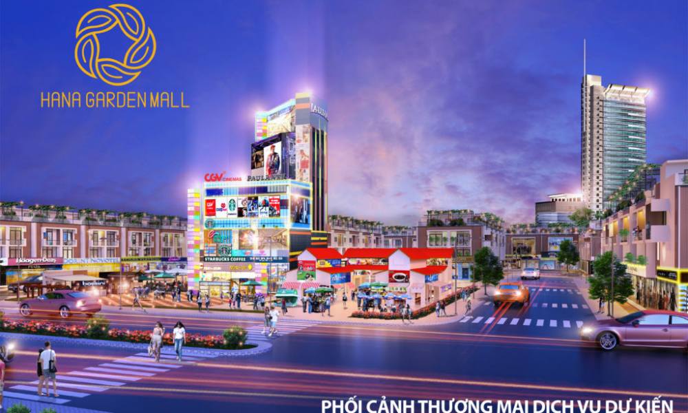 Phối cảnh thương mại dịch vụ dự án Hana Garden Mall