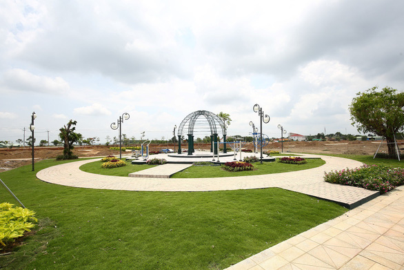 Một số công viên nội khu dự án đã dần hoàn thiện