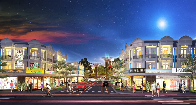 Phối cảnh dự kiến Uni Mall Center với định hướng phát triển thành một trung tâm kinh doanh sôi động tại thị xã Thuận An.