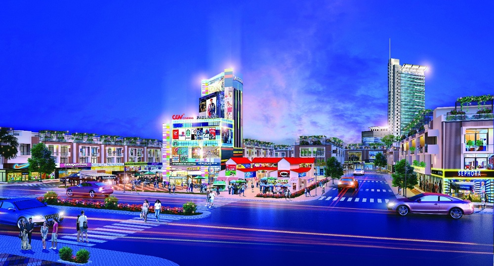 Phối cảnh dự kiến chợ truyền thống kết hợp trung tâm thương mại hiện đại của dự án Hana Garden Mall