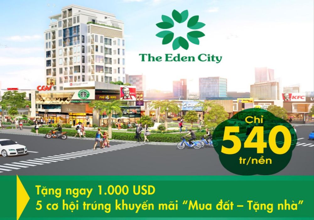 Giá bán dự án The Eden City Bình Dương