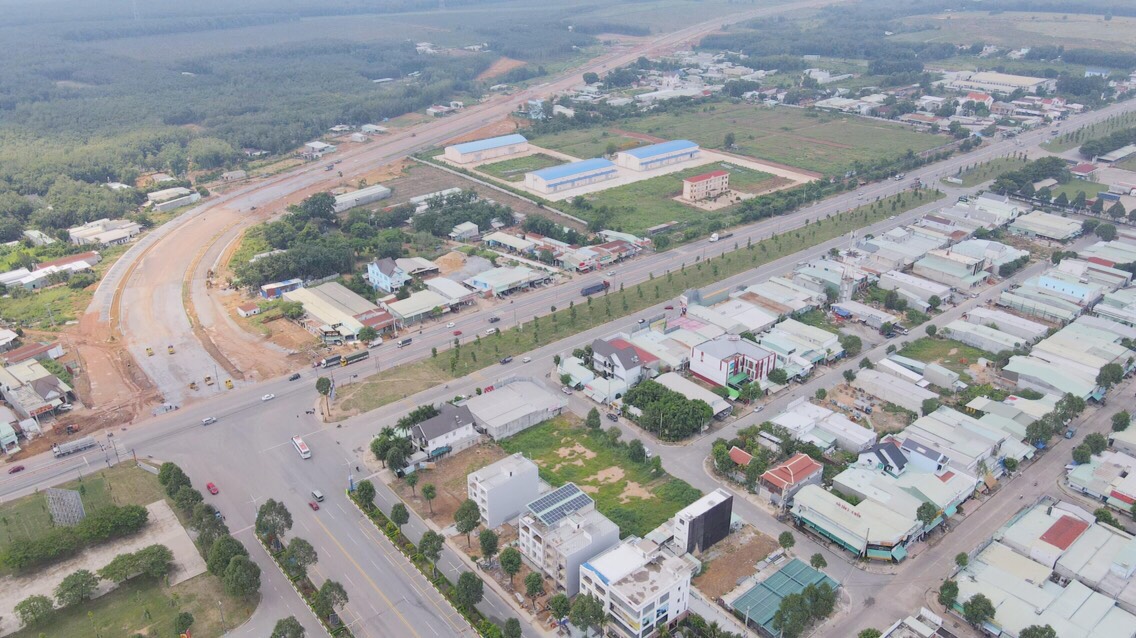 Hình ảnh thông thương tuyến đường tạo lực Mỹ Phước – Bàu Bàng (đoạn qua huyện Bàu Bàng)